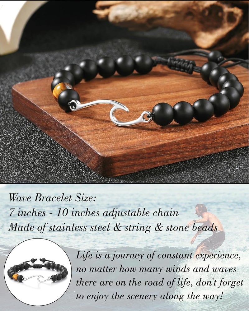 Tarsus Inspirational Gifts for Women Men, Through The Waves of Life, Life is Tough but so are You, Encouragement Bracelet Thoughtful Gifts for Friend Sister Coworker... - Image 4